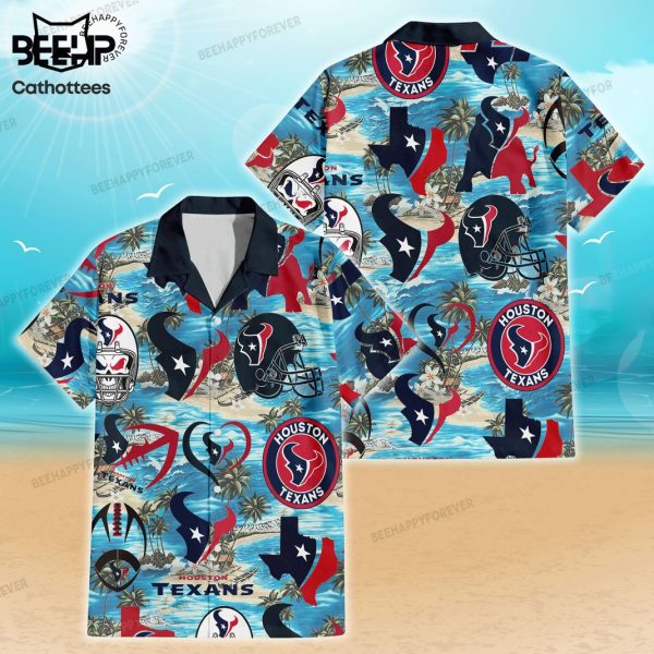 Houston Texans Logo Hawaiian Shirt