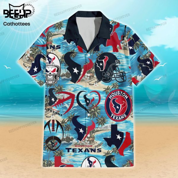 Houston Texans Logo Hawaiian Shirt