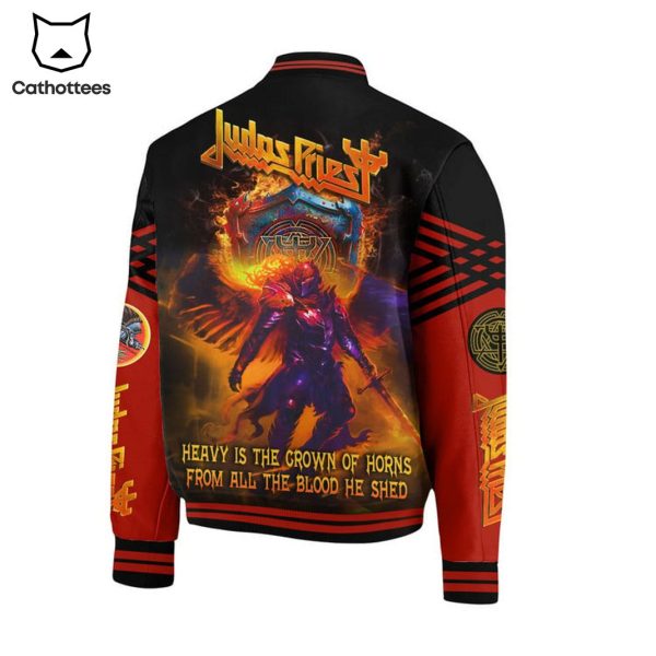 Judas Priest Leather Rebel Baseball Jacket