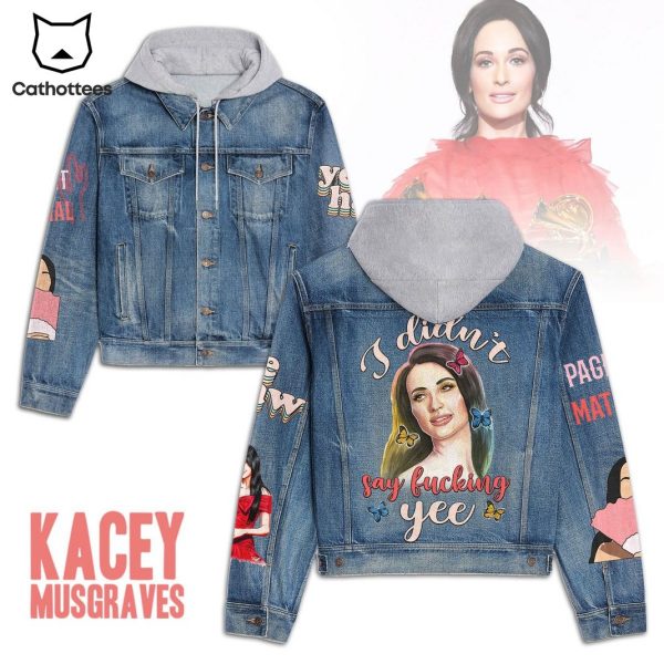 Kacey Musgraves Im Did Not Say Yee Hooded Denim Jacket