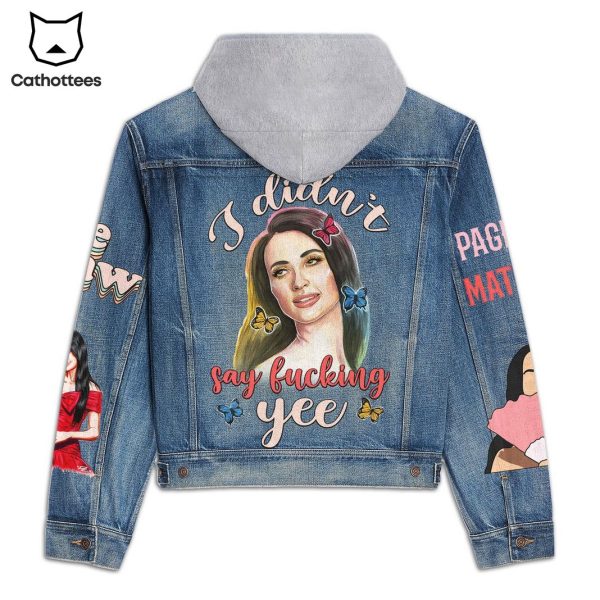 Kacey Musgraves Im Did Not Say Yee Hooded Denim Jacket