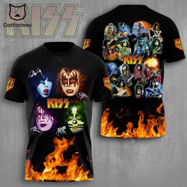 KISS Band Signature Design 3D T-Shirt