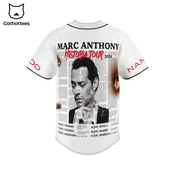 Mac Anthony Historia Tour Signature Baseball Jersey