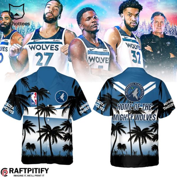 Minnesota Timberwolves Logo Summer Hawaiian Shirt