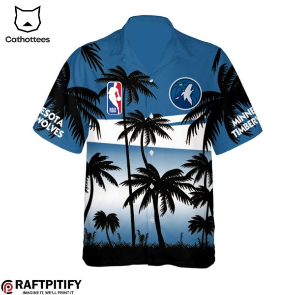 Minnesota Timberwolves Logo Summer Hawaiian Shirt