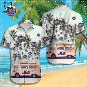 New York Mets Logo Summer Hawaiian Shirt