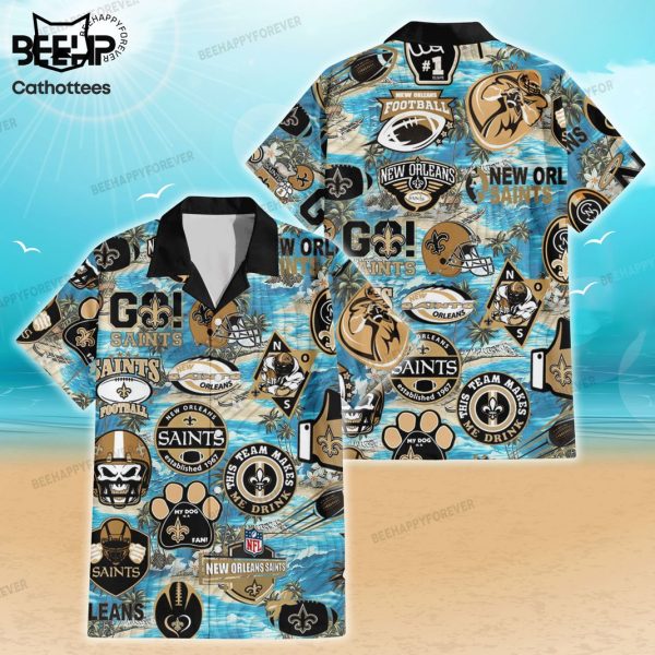 New Orleans Saints This Team Makes Me Drink Hawaiian Shirt