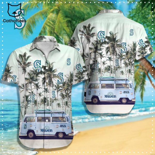 Seattle Mariners Logo Summer Hawaiian Shirt