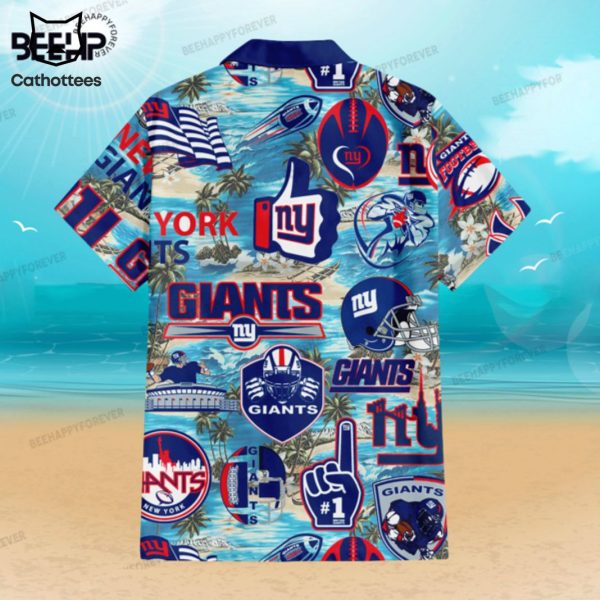 New York Giants Logo Hawaiian Shirt