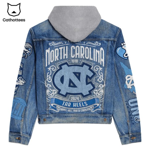 North Carolina Tar Heels 1910-2024 Hooded Denim Jacket