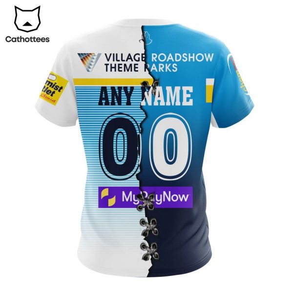 NRL Gold Coast Titans Personalized Home Mix Away Kits 3D Hoodie