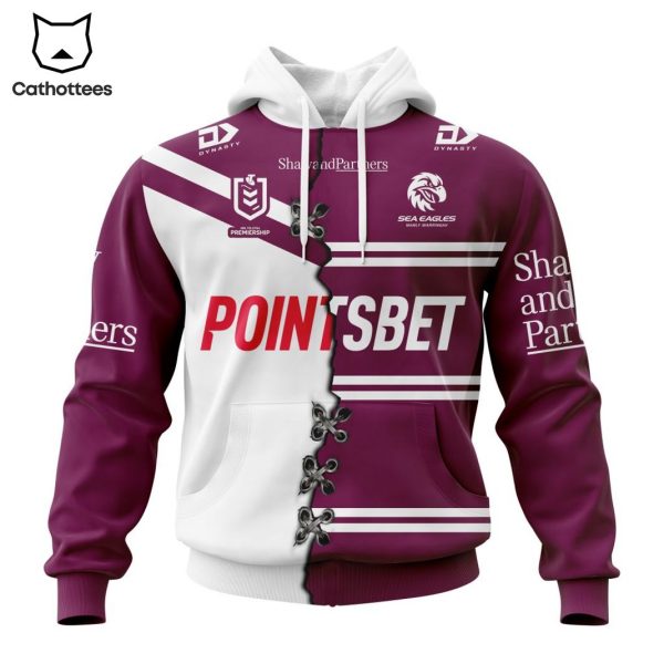 NRL Manly Warringah Sea Eagles Personalized Home Mix Away Kits 3D Hoodie