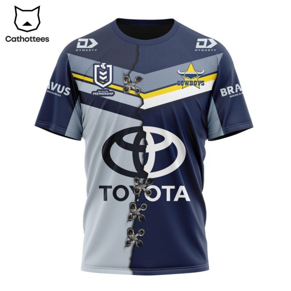 NRL North Queensland Cowboys Personalized Home Mix Away Kits 3D Hoodie