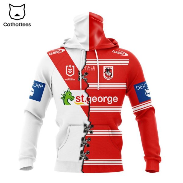 NRL St. George Illawarra Dragons Personalized Home Mix Away Kits 3D Hoodie