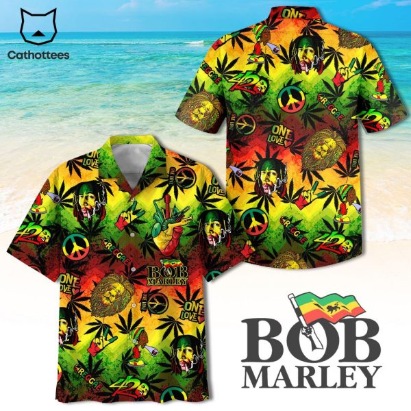 One Love Bob Marley Hawaiian Shirt