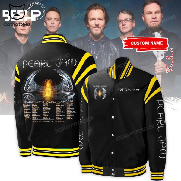 Personalized Pearl Jam 2024 Tour Baseball Jacket
