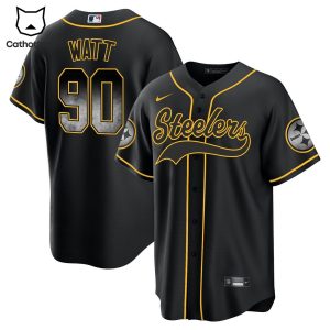 Pittsburgh Steelers 90 T J Watt Baseball Jersey