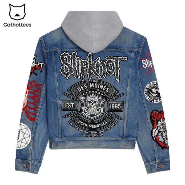 Slipknot Iowa Des Moines Est 1995 Dead Memories Hooded Denim Jacket