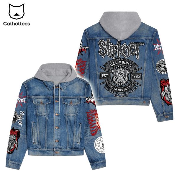 Slipknot Iowa Des Moines Est 1995 Dead Memories Hooded Denim Jacket