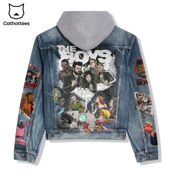 The Boys Us The SeVen Hooded Denim Jacket
