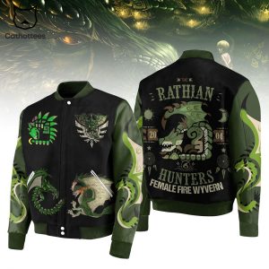 The Rathian Hunters Female Fire Wyvern Baseball Jacket