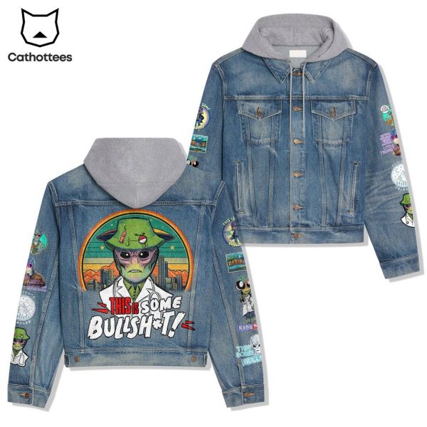 This Is Some Bullsht Kung Kung Hooded Denim Jacket