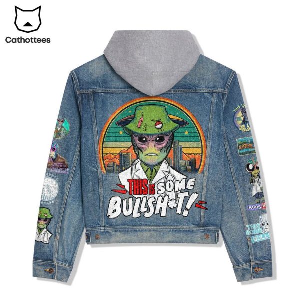 This Is Some Bullsht Kung Kung Hooded Denim Jacket