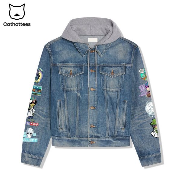 This Is Some Bullsht Kung Kung Hooded Denim Jacket