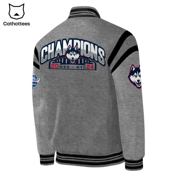 UConn Huskies 2024 Big East Tournament Champions Baseball Jacket