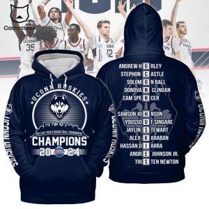 UConn Huskies Big East Men Basketball Tournament Champions 2024 Hoodie