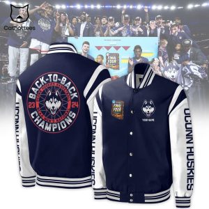 2024 National Back To Back Champions UConn Huskies Baseball Jacket