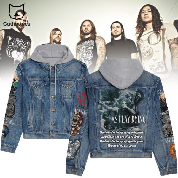 As I Lay Dying Design Hooded Denim Jacket