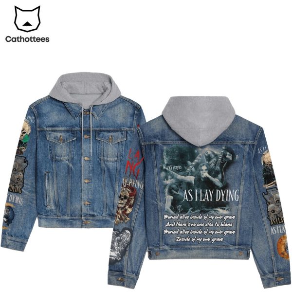 As I Lay Dying Design Hooded Denim Jacket