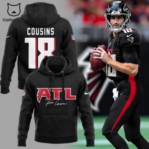 Atlanta Falcons Kirk Cousins No 18 Signature Hoodie
