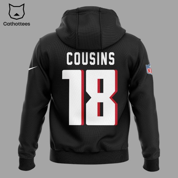 Atlanta Falcons Kirk Cousins No 18 Signature Hoodie