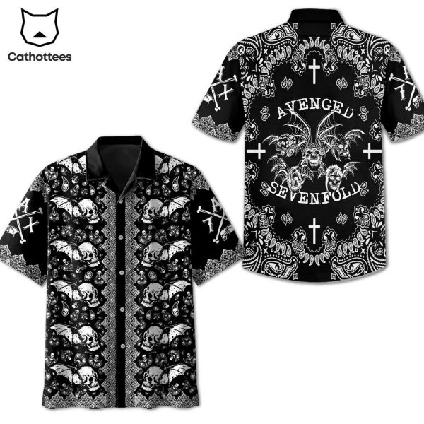 Avenged Sevenfold Tropical Design Black Hawaiian Shirt