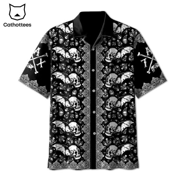 Avenged Sevenfold Tropical Design Black Hawaiian Shirt