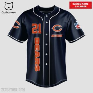 Damn Right I Am A Chicago Bears Fan Now And Forever Baseball Jersey