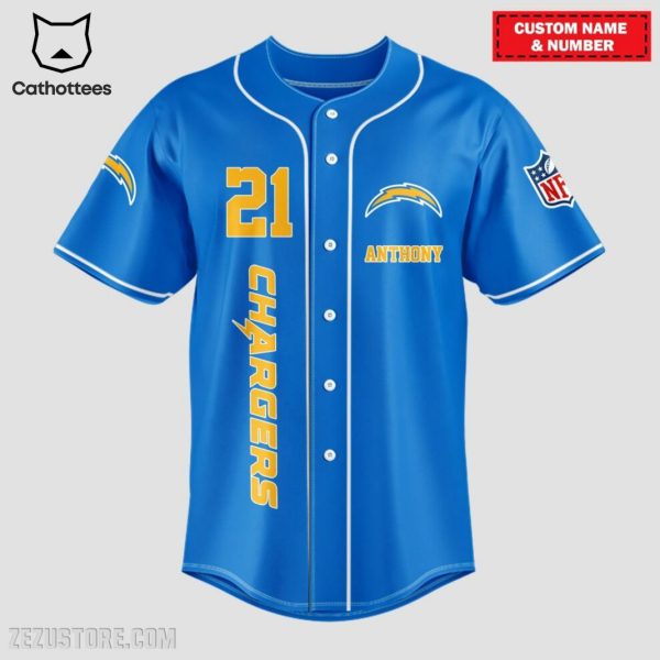 Damn Right I Am A Los Angeles Chargers Fan Now And Forever Baseball Jersey