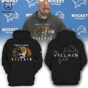 Detroit Lions Positional Villain Special Design Black Hoodie