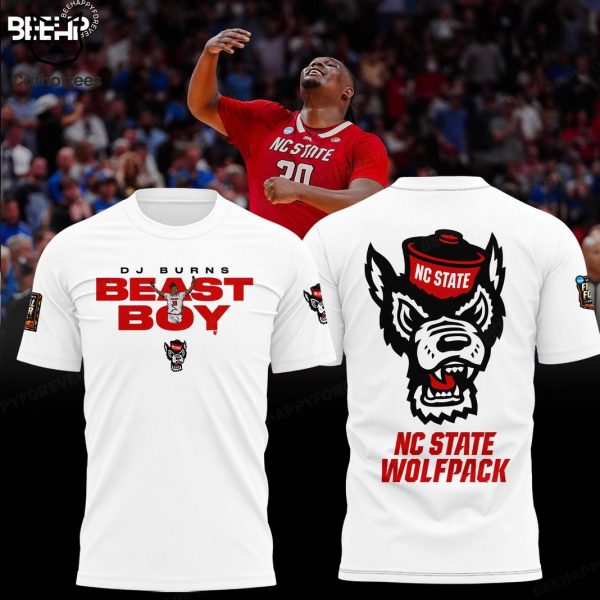 DJ Burns NC State Wolfpack 2024 NCAA Mens Basketball Tournament March Madness Final Four 3D T-Shirt