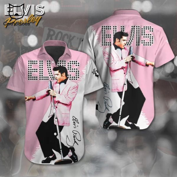 Elvis Presley Short Sleeve Signature Hawaiian Shirt