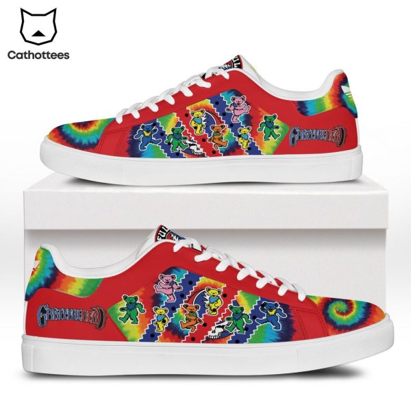 Grateful Dead Design Red Stan Smith Shoes