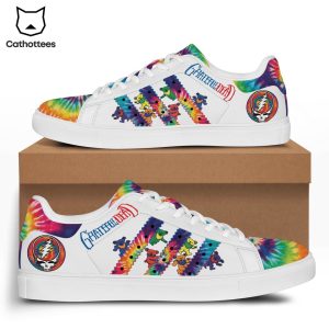 Grateful Dead Design White Stan Smith Shoes