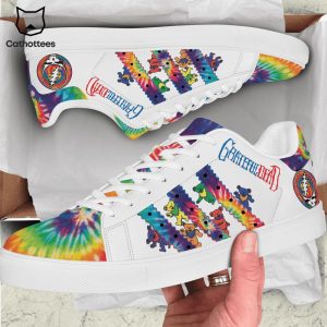 Grateful Dead Design White Stan Smith Shoes