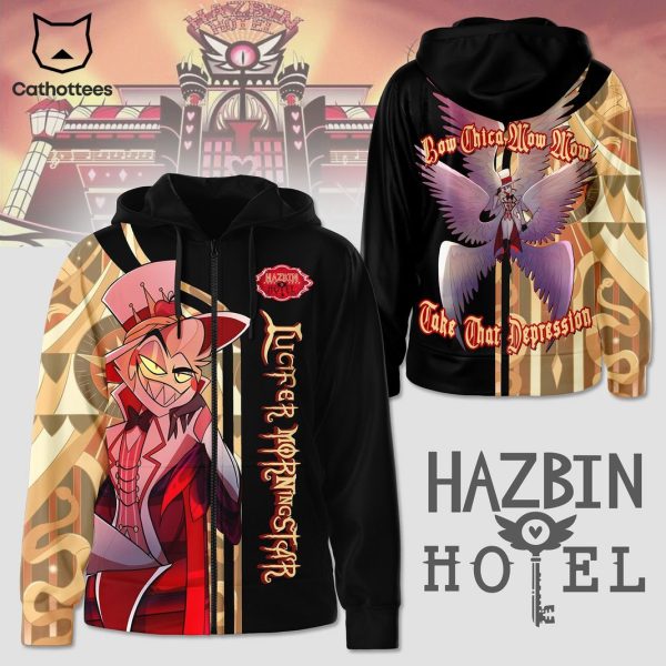 Hazbin Hotel Lucifer Morningstar Bow Chicka Wow Wow Hoodie