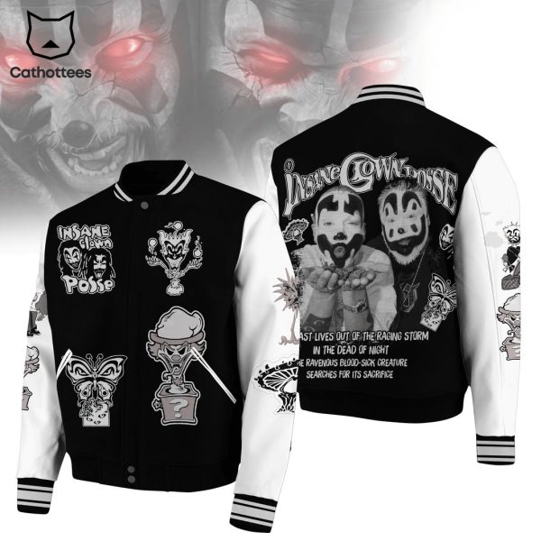 Insane Clown Posse Past Lives Out Of The Raging Storm In The Dead Of Night Baseball Jacket