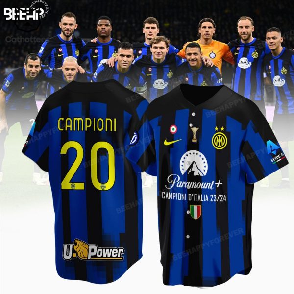 Inter Milan 23-24 Campioni D Italia Design Baseball Jersey