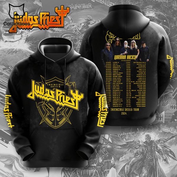 Judas Priest Invincible Shield Uriah Heep Tour 2024 Hoodie