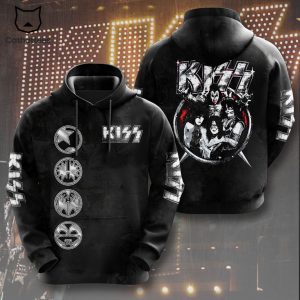 KISS Band Special Design Black Hoodie